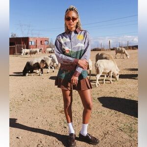 TEDDY FRESH LANDSCAPES PATTERNED SHIRT XS